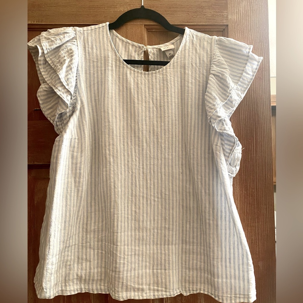 A New Day Flutter Sleeve Top